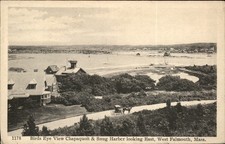 West Falmouth MA Birds Eye View Eunice T. Baker c1920s Vintage Postcard picture