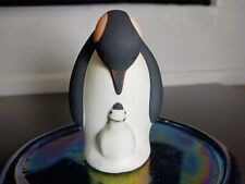 VTG Highbank Porcelain Ceramic Bisque Penguin & Chick Lochgilphead Scotland 3