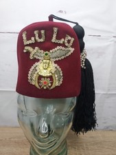Wool Shriner Masonic Mason Fez LuLu Plymouth Meeting Pennsylvania Vtg SOLD AS IS picture