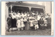 Ida Grove Iowa IA Postcard RPPC Photo Families On The Porch 1912 Posted Antique picture