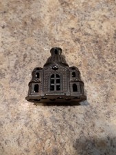 1899-1934 Vintage Antique A.C. Williams Domed Mosque Cast Iron Metal Bank Grey picture