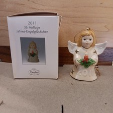 2011 Goebel Angel Bell Annual Ornament | Yellow | New With Box picture