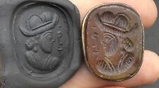 Ancient Roman king ring with intaglio of an emperor picture