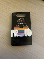 2023 Disney Parks Rainbow Pride Proud Collection Mickey Head Proud Flag Pin picture