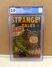 STRANGE TALES #89 (1961) Marvel Silver KEY CGC 3.0 WHITE 1st FIN FANG FOOM picture