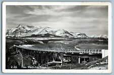 Rppc Postcard~ Two Medicine River, Bridge, Glacier National Park~ Montana picture