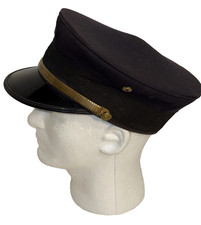 Vintage F.D. Fire Department Uniform Dress Cap Visor Hat + IAF ORG 1918 FD Pin picture