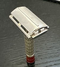 Vintage Gillette Red Tip Super Speed Safety Razor/1959 E2/++ Stamped picture
