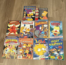 The Simpsons Comic Book Lot: Bartman, Krusty, Lisa, Itchy & Scratchy - Near Mint picture