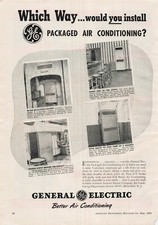 VTG 1948 Print Ad General Electric Packaged Air Conditioning picture