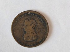 1840 William Henry Harrison Campaign Election Political Token Medal  As Is Cond picture