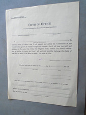 Office of price control (OPA) Oath of Office picture