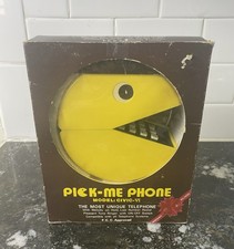 VINTAGE KO Pac-Man Pick-me Phone 80s Bally Midway Atari VTG W/ Box Taiwan RARE picture