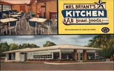 Statesboro Georgia GA Mrs. Bryant's Kitchen c1950s-60s Postcard picture