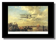 Supermarine Southampton I Seaplanes RAF Far East junks framed picture Fearnley picture