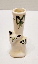 Vintage Rio Hondo Deer Fawn Art Pottery Bud Vase 4.25” California Pottery  picture