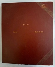 Great Large 1955 Jersey City NJ Jewish Wedding Photo Album - 243 Photos picture