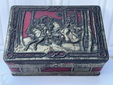 1930s Vintage Riley’s Toffee Tin Embossed Horse Carriage Halifax England picture