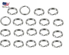 10 mm  316 Stainless Steel Key Rings HEAVY DUTY Split Fishing Scuba 10 pack picture