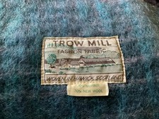 Vintage Mohair & Wool Blanket Trow Mill  Gorgeous Shades Of Blue 50X68” picture