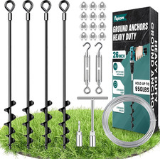 Ground Anchors Heavy Duty Mobile Home Anchor Shed Anchors Kit, 4X26In picture