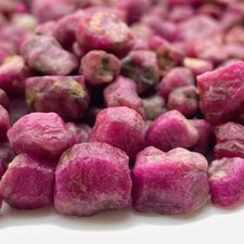 Natural Ruby Rough Gemstones 9-12mm | Raw Uncut Rubies for Jewelry Making picture