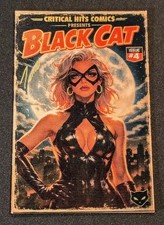 Critical Hit Comics Artbook #4 Black Cat Homage Lenticular Variant Signed + COA picture