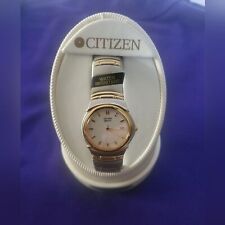 New in Box Citizen Elegance Signature Wrist Watch. Water Resistant. Gold/Silver picture