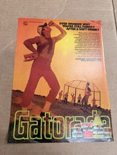 RARE Vintage Stokely GATORADE Print Ad  Promo Art PRE-Michael Jordan picture