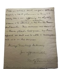 1900 Millicent Fawcett To Susan B Anthony Letter Nuwss Suffrage Women Aldermen picture