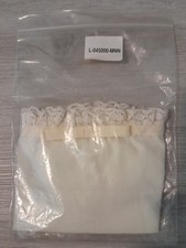 NEW Early 90s Longaberger Muslin & Lace Over-the-Edge Cracker Basket Liner picture