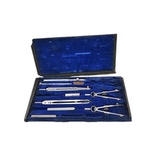 Vintage Charvoz Drafting Tools Germany Field US Govt W/ Case & Original Box picture