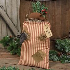 New Primitive Christmas NOT A CREATURE WAS STIRRING MOUSE DOLL SACK Figure 12
