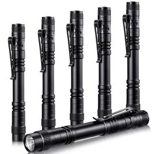 6 Pieces Led Pen Light Flashlight Small Mini Flashlight Pocket Light Penlight picture
