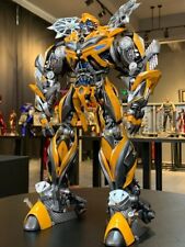 US SHIP-Metal Build 1/18 Bumblebee Figure/Glow Led + 2PCS Head/Great Gift 🎁  picture