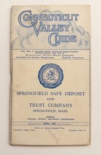 1947 Connecticut Valley Guide Transit Map Springfield Hartford Reddy Kilowatt picture