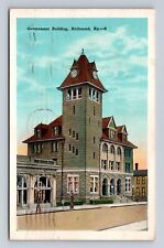 Richmond KY-Kentucky, Government Building, Antique, Vintage c1942 Postcard picture