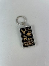 Vintage Alaska State Thermometer Acrylic Keychain Double Sided picture