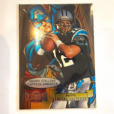 SkyBox 1997 Marvel Metal Universe Insert Kerry Collins Captain America #10/20 picture