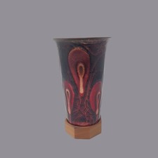 Rare Vintage Matisse Renoir Vase Copper Mid Century Abstract Enameled picture