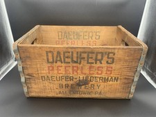 Rare Vintage Daeufer-Lieberman Brewery Wooden Beer Box Crate Allentown PA 30s picture