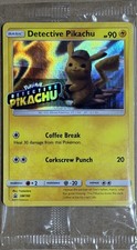 Pokémon TCG Detective Pikachu SM190 Black Star Promo Stamped - NEW - Sealed picture