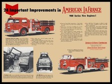 1958 ALFCO American LaFrance 900 Series Fire Engine NEW Metal Sign: 12 x 16
