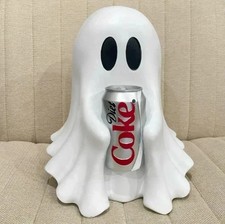 Halloween New COCA-COLA Ghost Figurine Holding Diet Coke Can No drinks US picture
