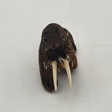 Vintage Wagner Kunstlerschutz Walrus Figurine Flocked West Germany Miniature picture