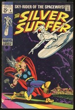 The Silver Surfer #4 Marvel Comics February 1969 (Fa/G)-RareCo picture