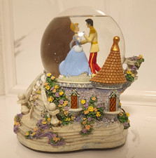 Disney Cinderella & Prince Charming Snow Globe Music Box