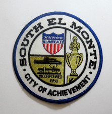 Vintage South El Monte California City Seal Embroidered Patch Souvenir picture