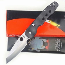Carbon Fiber G10 Handle Stainless Steel Tactical Folding Pocket Knife Axis Lock picture