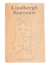 Vintage 1920's Charles Lindbergh Tracing Drawing Pamphlet Booklet Shields Co picture